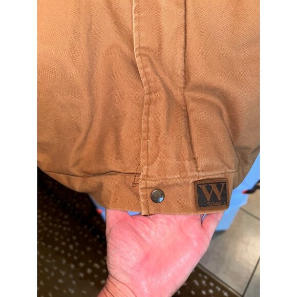 Vintage Walls Canvas Bomber Barn Chore Coat Insulated Trucker Jacket L Brown - Picture 8 of 12